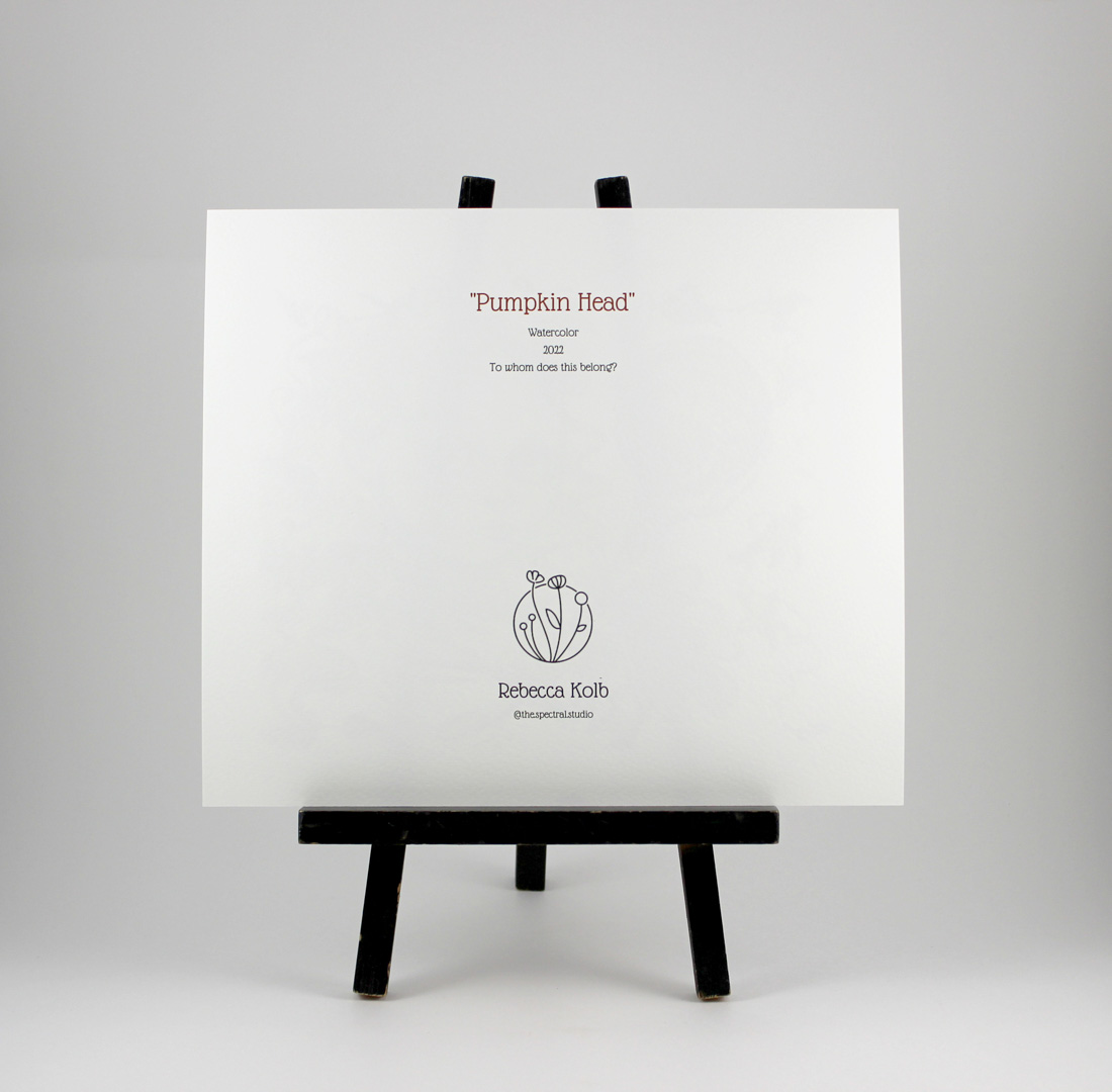 White Easel On White Background Watercolor Mockup On Black